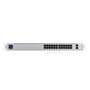 Ubiquiti UniFi Switch USW-24 - Commutateur réseau managé Gigabit 24 ports + 2 ports SFP, écran tactile 1.3 pouces, sans ventilateur, montage rack 1U