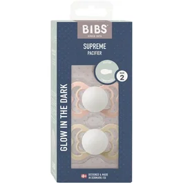 Bibs Sucette BIBS Supreme T2 Silicone Blush Vanilla - Pack de 2