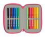 Safta Plumier Triple "Feeling" 37 Pièces en Espagnol - Dimensions 12.5 x 19.5 x莯.5 cm
