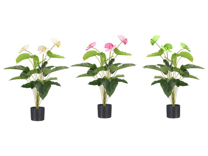 Ibergarden Maceta Flor Flamingo 90 cm 95x50x50 cm Plastique Couleurs Assorties (Set de 6)