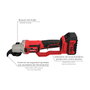 WOLFPACK LINEA PROFESIONAL Amoladora 20V 4Ah avec maletín