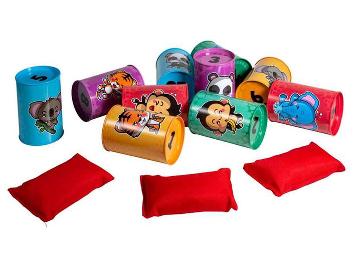 Cayro Juego latas 10 pièces, jeu de construction en métal avec 10 canettes, dimensions 7.5 x 11.7 x 2.5 cm, à partir de 3 ans