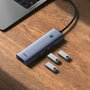 Baseus UltraJoy Series Hub USB-C 4 ports USB 3.0 Gris
