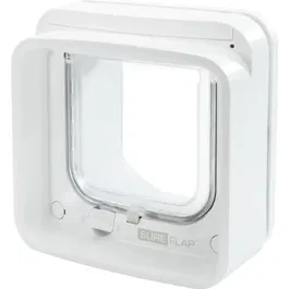 Sureflap Chatière Électronique Connectée avec Application - Contrôle d'Accès par Puce pour Chat - Dimensions 142 mm x 120 mm - Blanc
