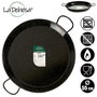 La Dehesa Paellera émaillée 55 cm acier 16 portions noir (Set de 4)