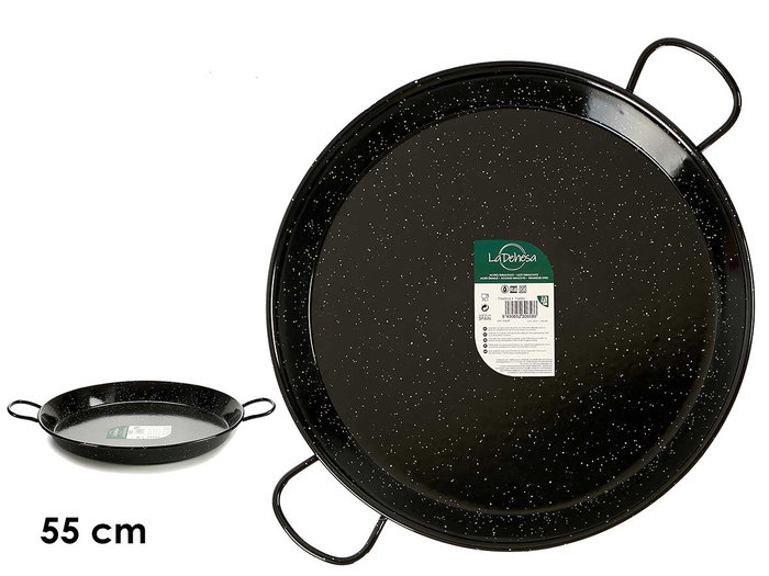 La Dehesa Paellera émaillée 55 cm acier 16 portions noir (Set de 4) La Dehesa Paellera émaillée 55 cm acier 16 portions noir (Set de 4)