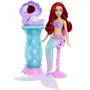 Disney Princess Coffret Ariel Secrets De Perle - Poupée 2 en 1 avec Nageoire Amovible, Chaise, Coiffeuse et 5 Surprises - Pour Enfants 3 ans et + - JBF86