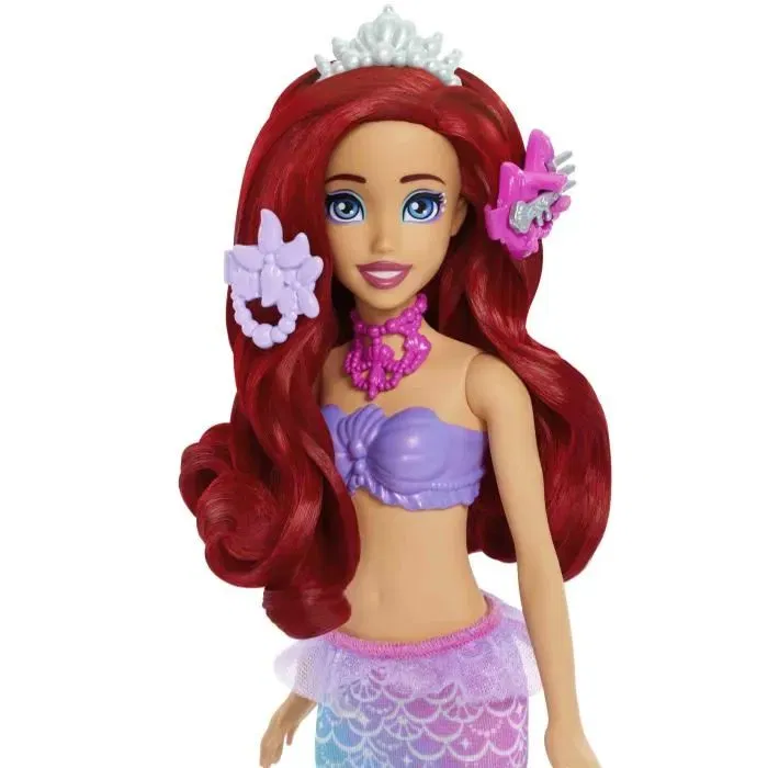 Disney Princess Coffret Ariel Secrets De Perle - Poupée 2 en 1 avec Nageoire Amovible, Chaise, Coiffeuse et 5 Surprises - Pour Enfants 3 ans et + - JBF86 Disney Princess Coffret Ariel Secrets De Perle - Poupée 2 en 1 avec Nageoire Amovible, Chaise, Coiffeuse et 5 Surprises - Pour Enfants 3 ans et + - JBF86