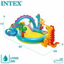 Pataugeoire gonflable pour enfants Intex Dinosaures Parc de jeux 302 x 112 x 229 cm 280 L