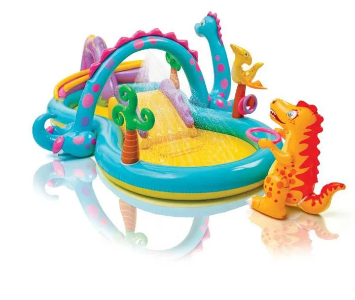 Intex 90805 Dinoland Piscine Gonflable Aire de Jeux pour Enfants Piscine de Jardin Intex 90805 Dinoland Piscine Gonflable Aire de Jeux pour Enfants Piscine de Jardin
