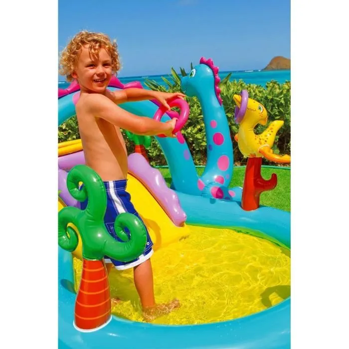 Intex 90805 Dinoland Piscine Gonflable Aire de Jeux pour Enfants Piscine de Jardin Intex 90805 Dinoland Piscine Gonflable Aire de Jeux pour Enfants Piscine de Jardin
