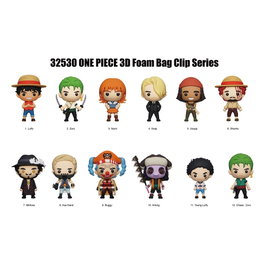 Monogram Int. Présentoir de 24 porte-clés One Piece Netflix Series 1 3D