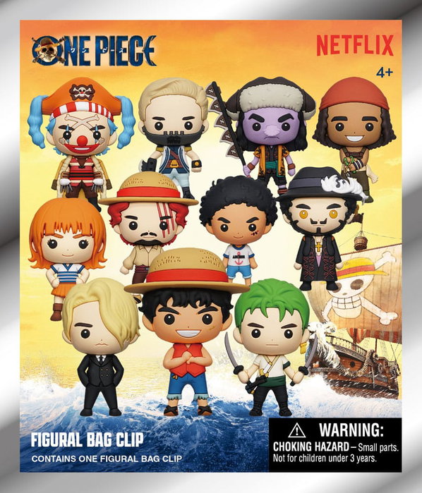 Monogram Int. Présentoir de 24 porte-clés One Piece Netflix Series 1 3D