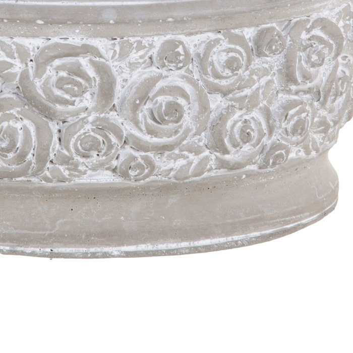 BigBuy Garden Cache-pot Gris Ciment 20,5 x 20,5 x 9 cm BigBuy Garden Cache-pot Gris Ciment 20,5 x 20,5 x 9 cm
