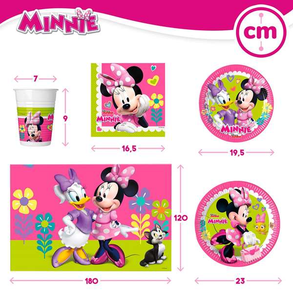 Color Baby Set Menaje Fiesta Deluxe Minnie 66 Pièces pour 8 Personnes Color Baby Set Menaje Fiesta Deluxe Minnie 66 Pièces pour 8 Personnes