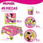 Color Baby Set Menaje Fiesta Deluxe Minnie 66 Pièces pour 8 Personnes