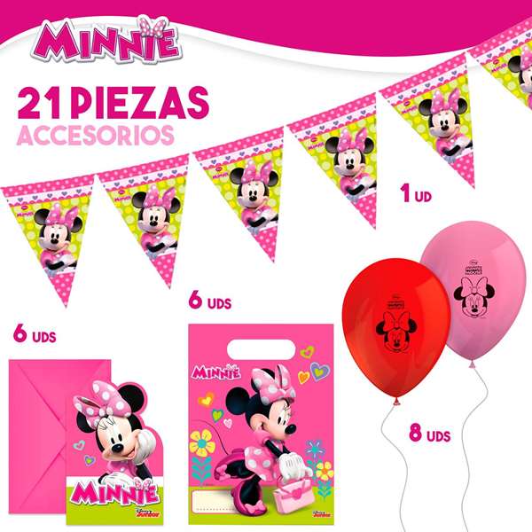 Color Baby Set Menaje Fiesta Deluxe Minnie 66 Pièces pour 8 Personnes Color Baby Set Menaje Fiesta Deluxe Minnie 66 Pièces pour 8 Personnes