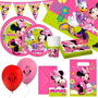 Color Baby Set Menaje Fiesta Deluxe Minnie 66 Pièces pour 8 Personnes