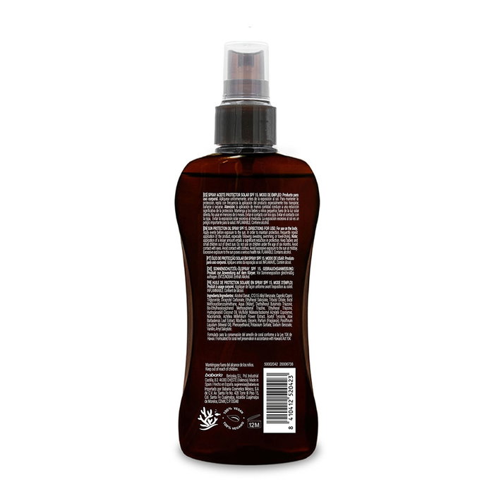 Babaria Sun Lovers Bronze Spray Autobronzant SPF15 100 ml