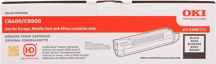 OKI 43487712 Toner noir - OKI 43487712 - 6000 pages OKI 43487712 Toner noir - OKI 43487712 - 6000 pages
