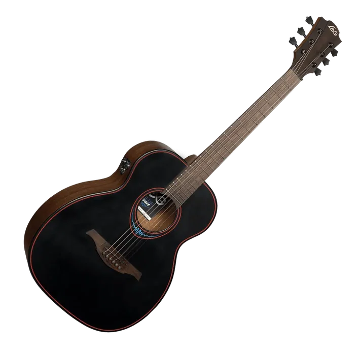 LAG Guitare Acoustique de Voyage A/E - Finition Blue Wave 1 LAG Guitare Acoustique de Voyage A/E - Finition Blue Wave 1