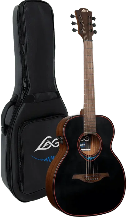 LAG Guitare Acoustique de Voyage A/E - Finition Blue Wave 1 LAG Guitare Acoustique de Voyage A/E - Finition Blue Wave 1