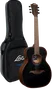 LAG Guitare Acoustique de Voyage A/E - Finition Blue Wave 1