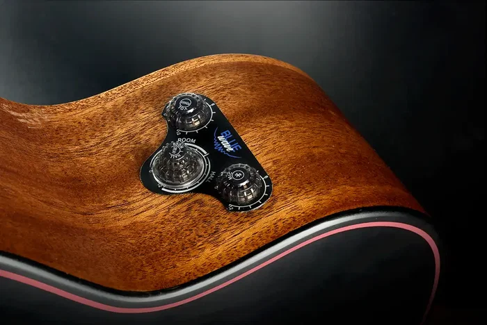 LAG Guitare Acoustique de Voyage A/E - Finition Blue Wave 1 LAG Guitare Acoustique de Voyage A/E - Finition Blue Wave 1