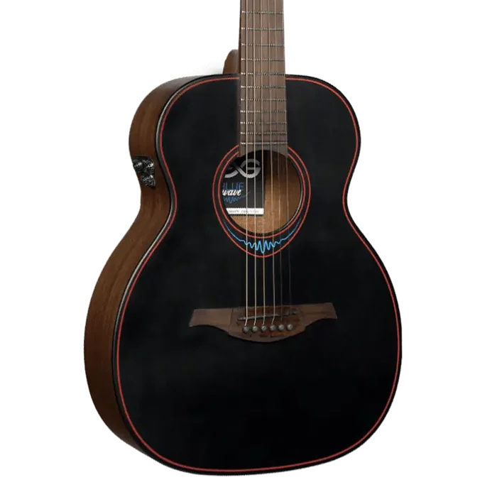 LAG Guitare Acoustique de Voyage A/E - Finition Blue Wave 1 LAG Guitare Acoustique de Voyage A/E - Finition Blue Wave 1