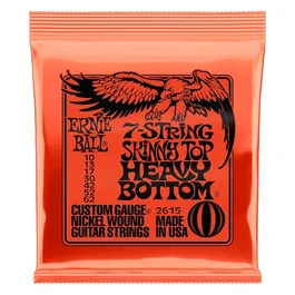 ERNIEBALL Jeu de cordes électrique Skinny Top Heavy Bottom 7 cordes 10-62