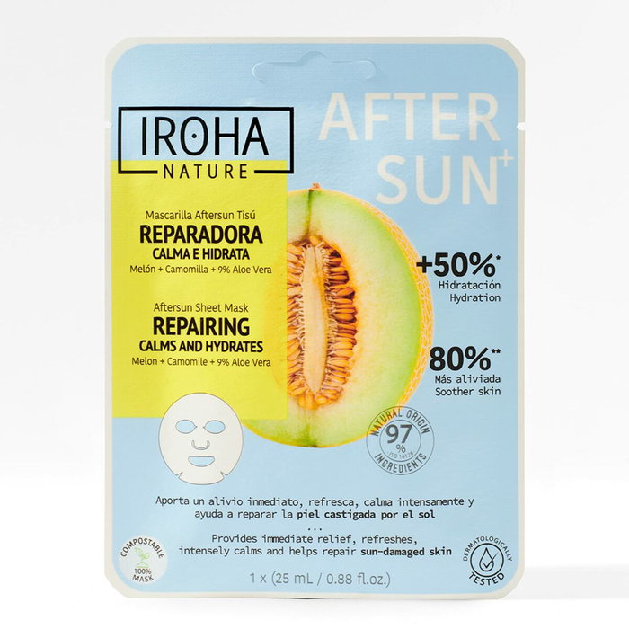 Iroha Masque facial MELON réparateur calme et hydrate