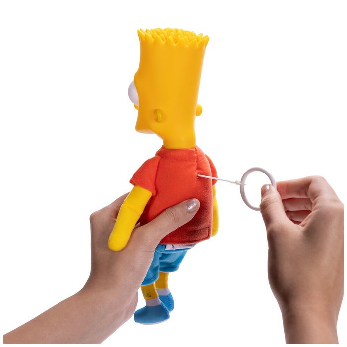 JAKKS PACIFIC Peluche parlante Bart Simpson, version anglaise, 33 cm