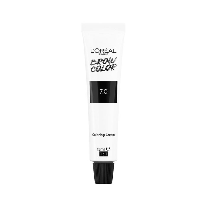 L'Oréal Paris BROW COLOR #7.0-blond foncé 4 u Teinture semi-permanente pour sourcils sans ammoniaque 5 minutes