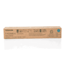 Toshiba Cartouche de Toner T-FC200EC / 6AJ00000259 Cyan (6AJ00000119) pour Imprimante