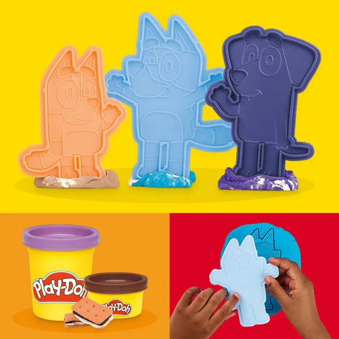 Playdoh Coffret Bluey en camping avec outils