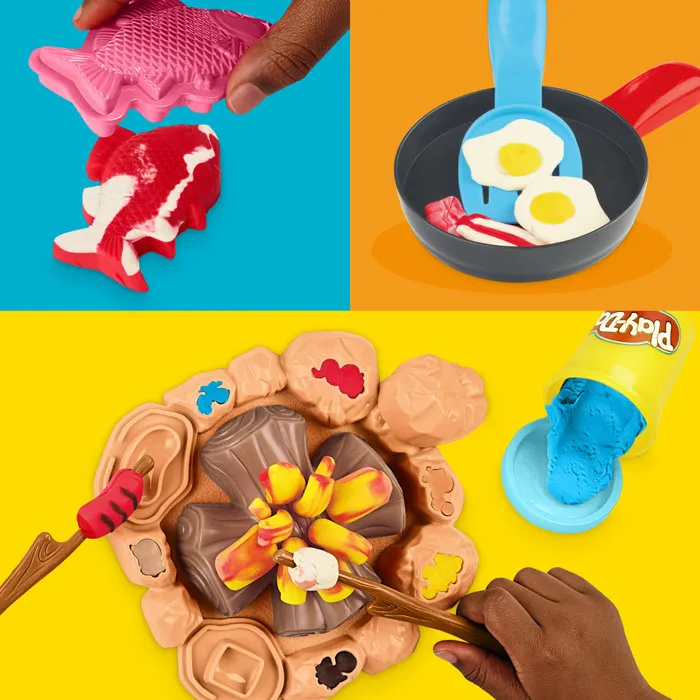 Playdoh Coffret Bluey en camping avec outils