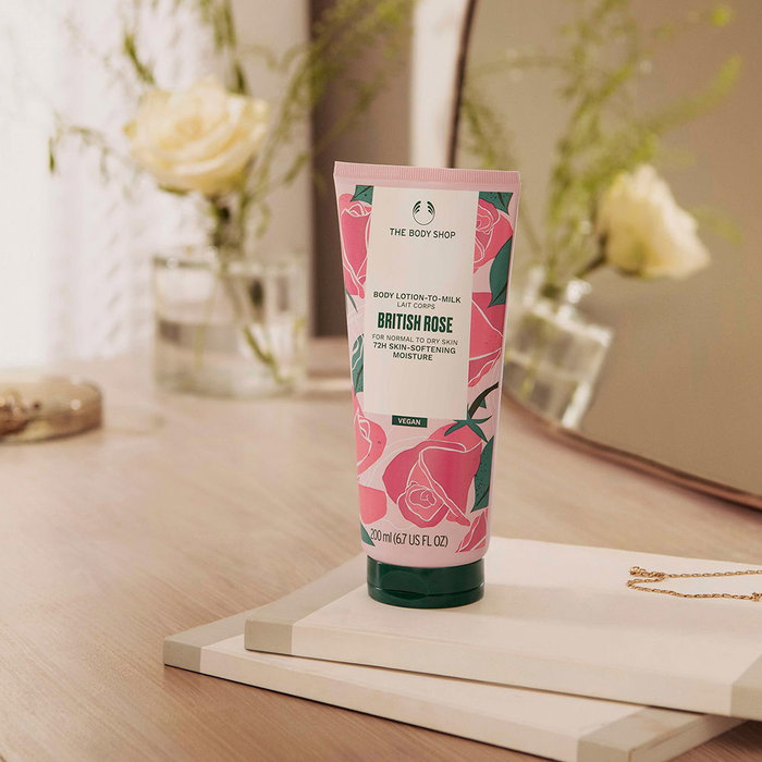 The Body Shop Lotion pour le corps British Rose 200 ml