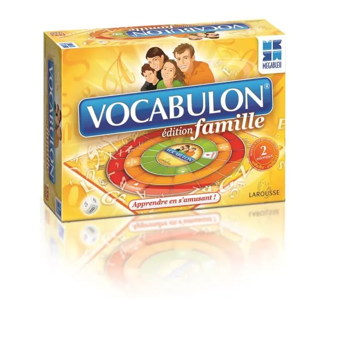 Megableu Vocabulon Famille - Jeu de société éducatif pour apprendre 5200 mots du dictionnaire - Français - A partir de 10 ans