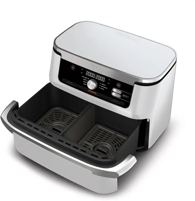 Ninja AF500EUWH Friteuse sans huile Foodi Flex Air Fryer - Blanc, 10.4L, 7 programmes, 2470W