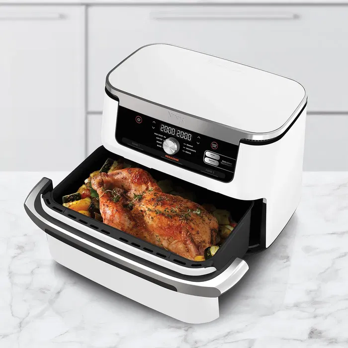 Ninja AF500EUWH Friteuse sans huile Foodi Flex Air Fryer - Blanc, 10.4L, 7 programmes, 2470W