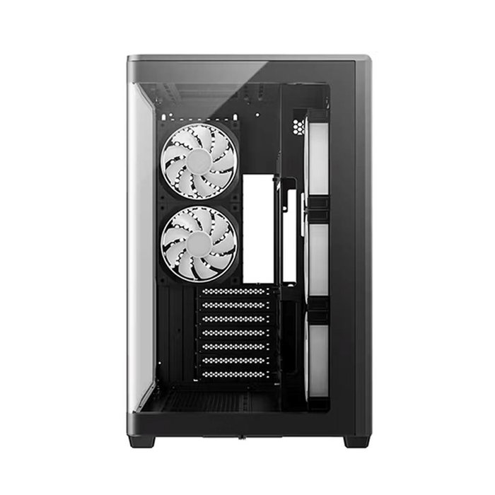 DeepCool CG590U 5F Boîtier Gaming ATX Noir avec Verre Trempé et 5 Ventilateurs ARGB