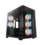 DeepCool CG590U 5F Boîtier Gaming ATX Noir avec Verre Trempé et 5 Ventilateurs ARGB