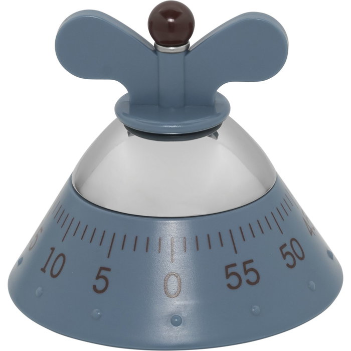 Alessi Minuteur de cuisine mécanique A09 bleu clair