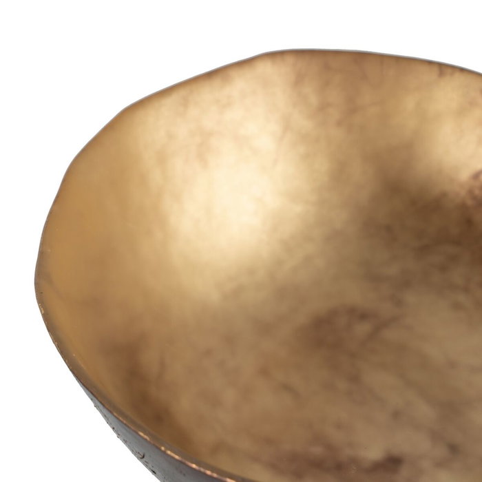 Saladier Marron Noir Verre 13 x 13 x 4,5 cm