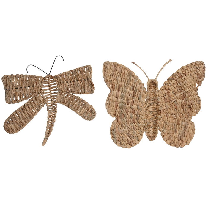 Home ESPRIT Décoration murale Esprit Naturel Shabby Chic (2 Unités)
