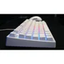 Cherry Xtrfy K4V2 - Clavier de gaming mécanique TKL avec commutateurs Cherry MX2A Red, rétroéclairage RGB, 1000Hz, format compact et châssis en métal - Blanc