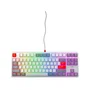 Cherry Xtrfy K4V2 - Clavier de gaming mécanique TKL avec commutateurs Cherry MX2A Red, rétroéclairage RGB, 1000Hz, format compact et châssis en métal - Blanc