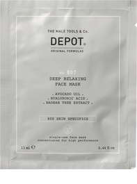Depot 800 Skin Specifics No. 807 Masque facial à l'acide hyaluronique Nutri-Apaisant pour homme - 13 ml