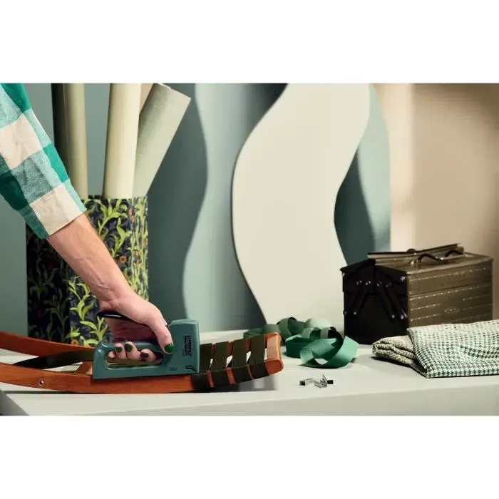 Rapid - Agrafeuse murale manuelle R53 Skog (Vert Forêt) pour agrafes 53/4-10mm - En plastique 90% recyclé - Pour rembourrage, décoration textile, affiches