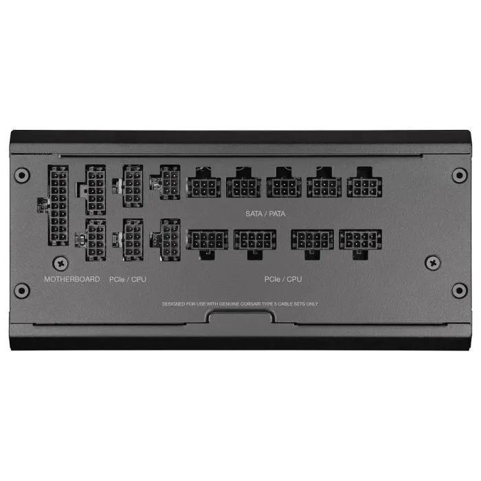 Corsair CP-9020254-EU Bloc d'alimentation RM1200x Shift Series, 1200 Watt, 80 PLUS Gold, entièrement modulaire, interface de câblage latérale